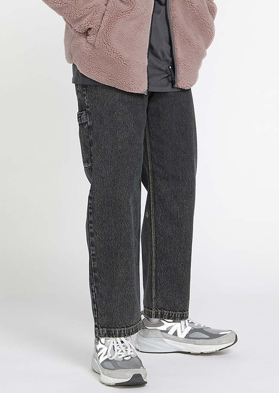 Volcom Men&#39;s Kraftsman Denim Pant Squadron Green