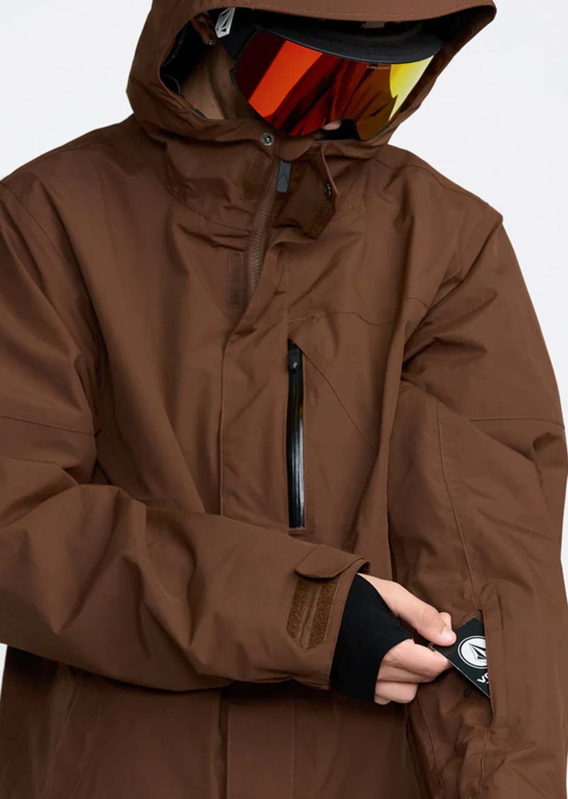 Volcom Men's L Insulated GORE-TEX Jacket Brown