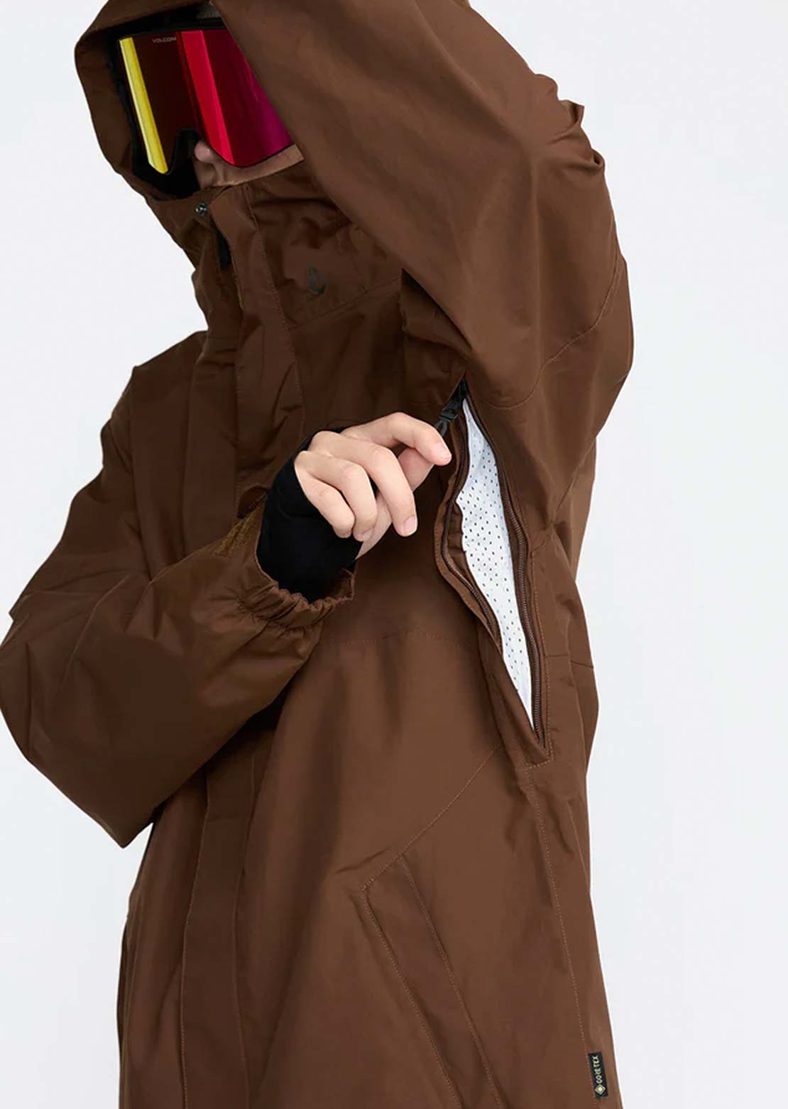 Volcom Men's L Insulated GORE-TEX Jacket Brown