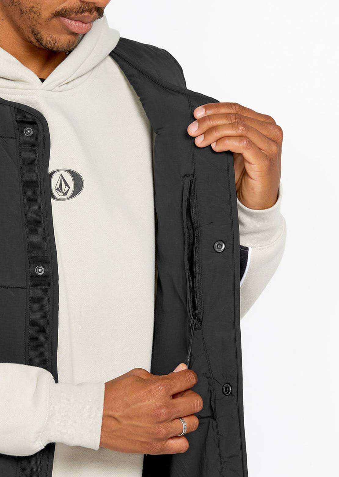 Volcom Men's Layered Up Vest Black