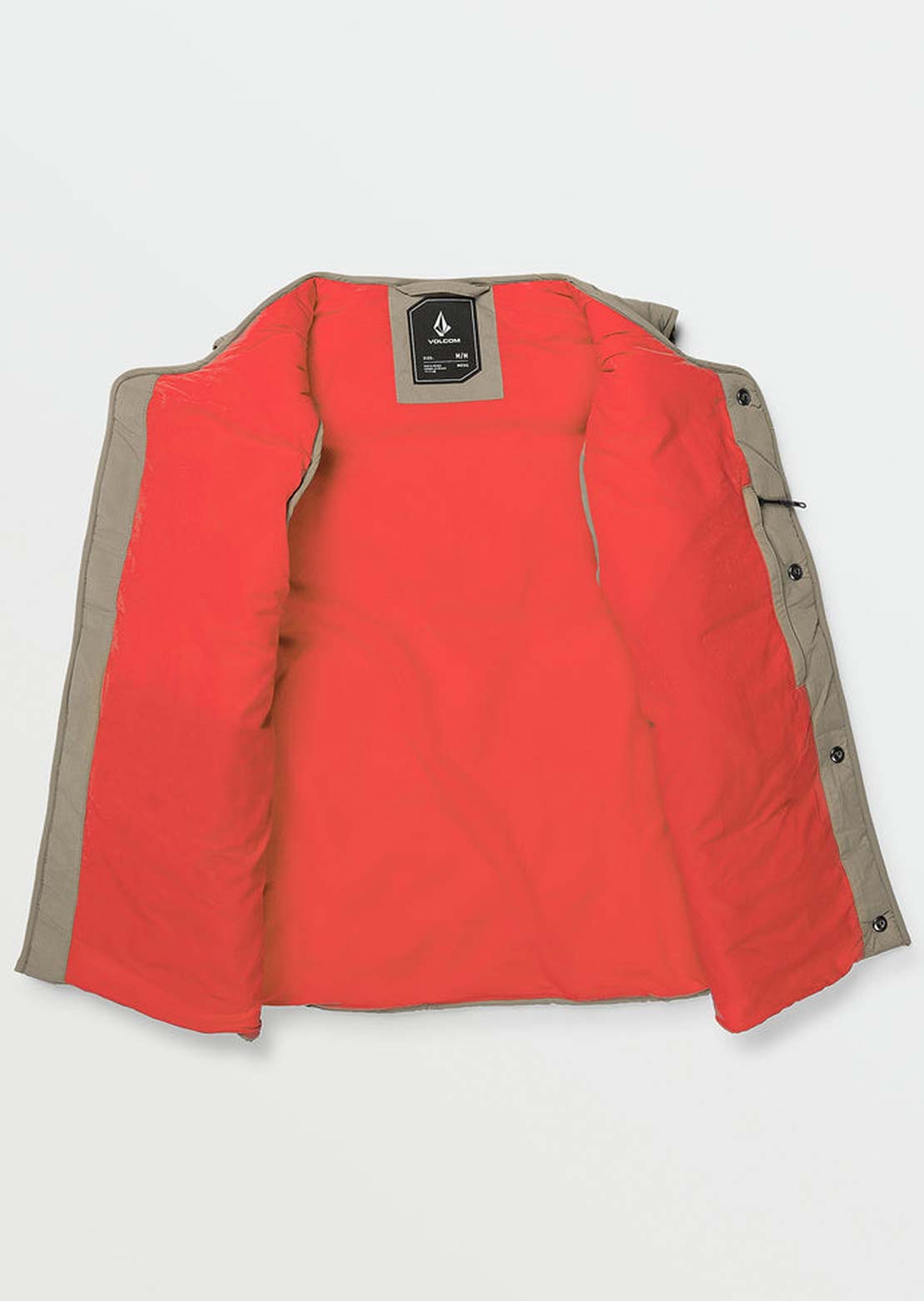 Volcom Men's Layered Up Vest Chestnut Brown