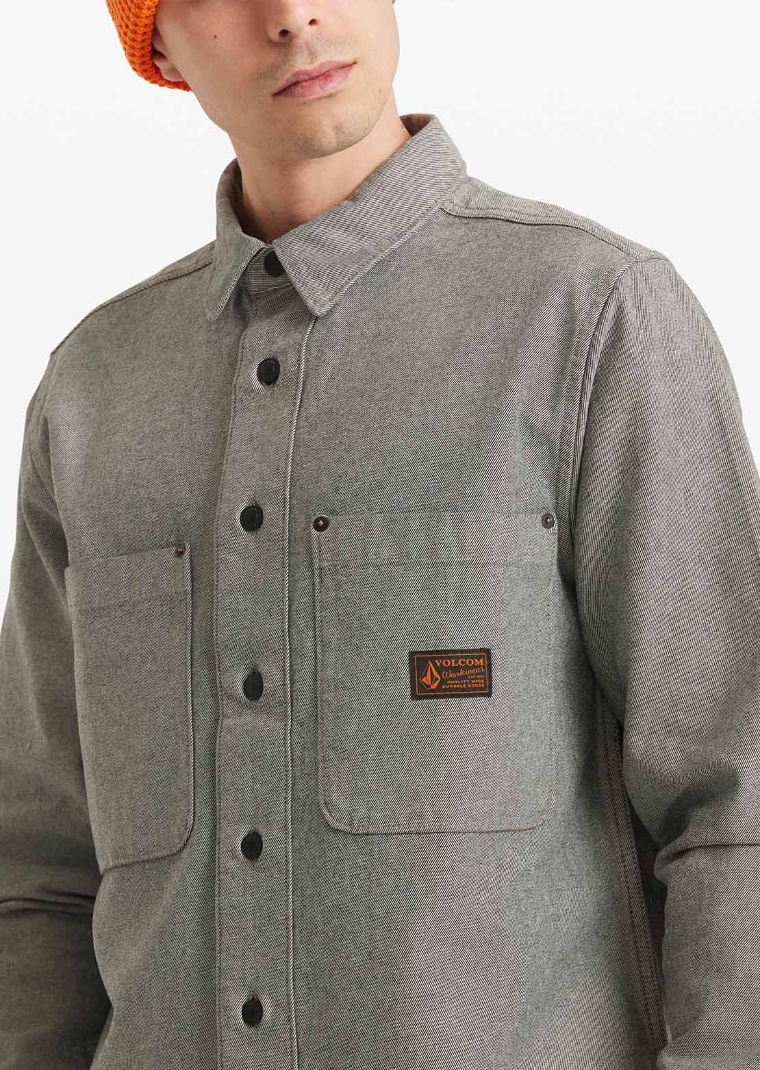 Volcom Men's Levelstone Long Sleeve Button Up Shirt