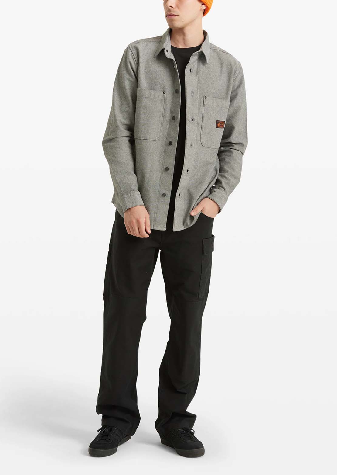 Volcom Men's Levelstone Long Sleeve Button Up Shirt