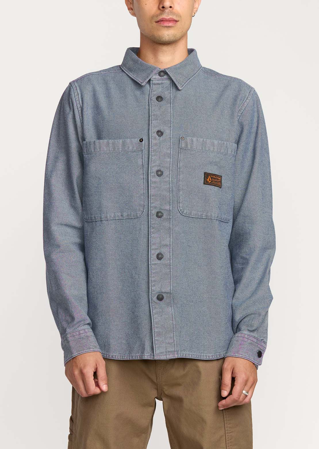 volcom dress shirt Debasser Long Sleeve while the classic fit ensures a comfortable and flattering silhouette Volcom Scaler Stone Woven Short