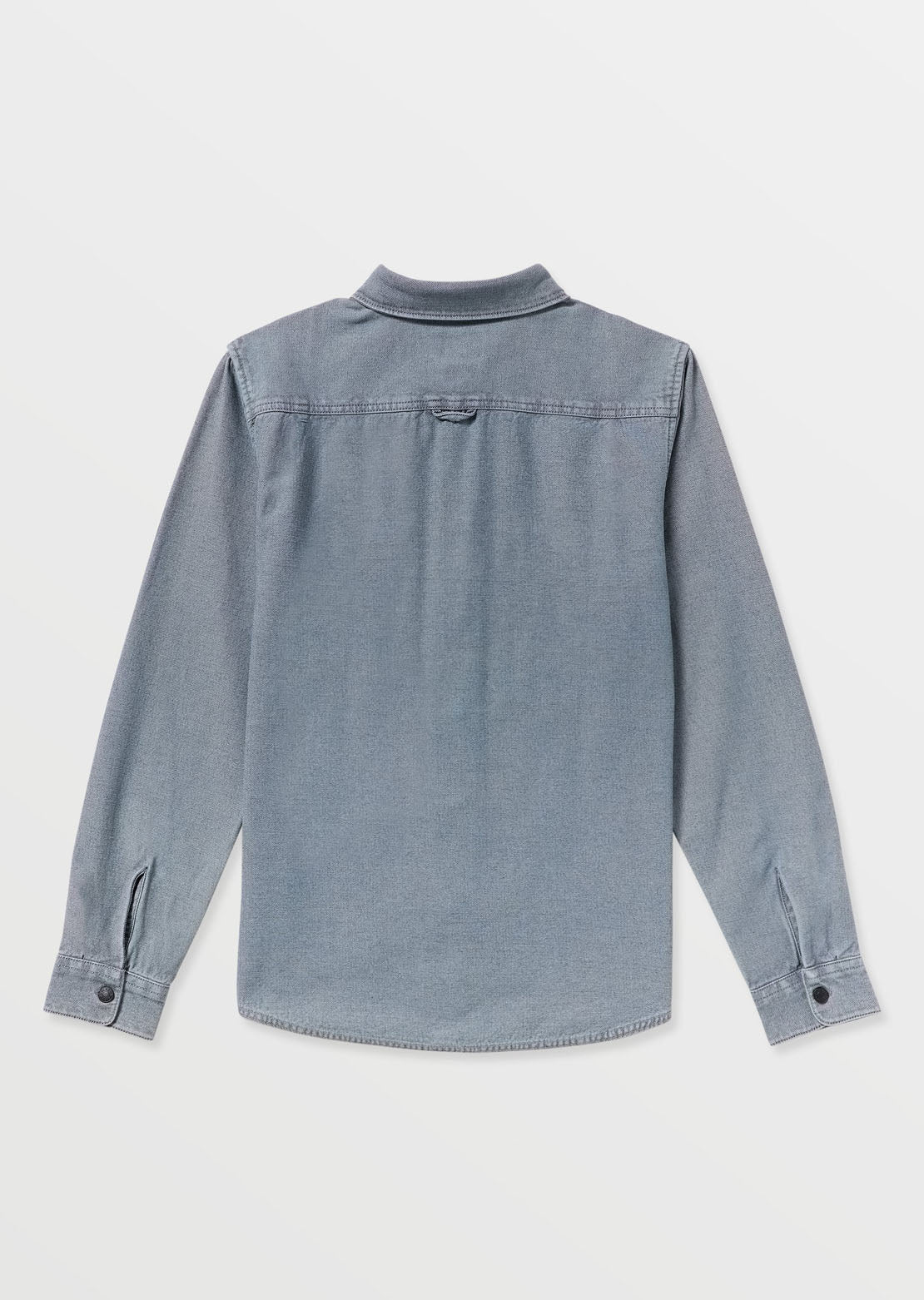 Volcom Men's Levelstone Long Sleeve Button Up Shirt Blue Wash