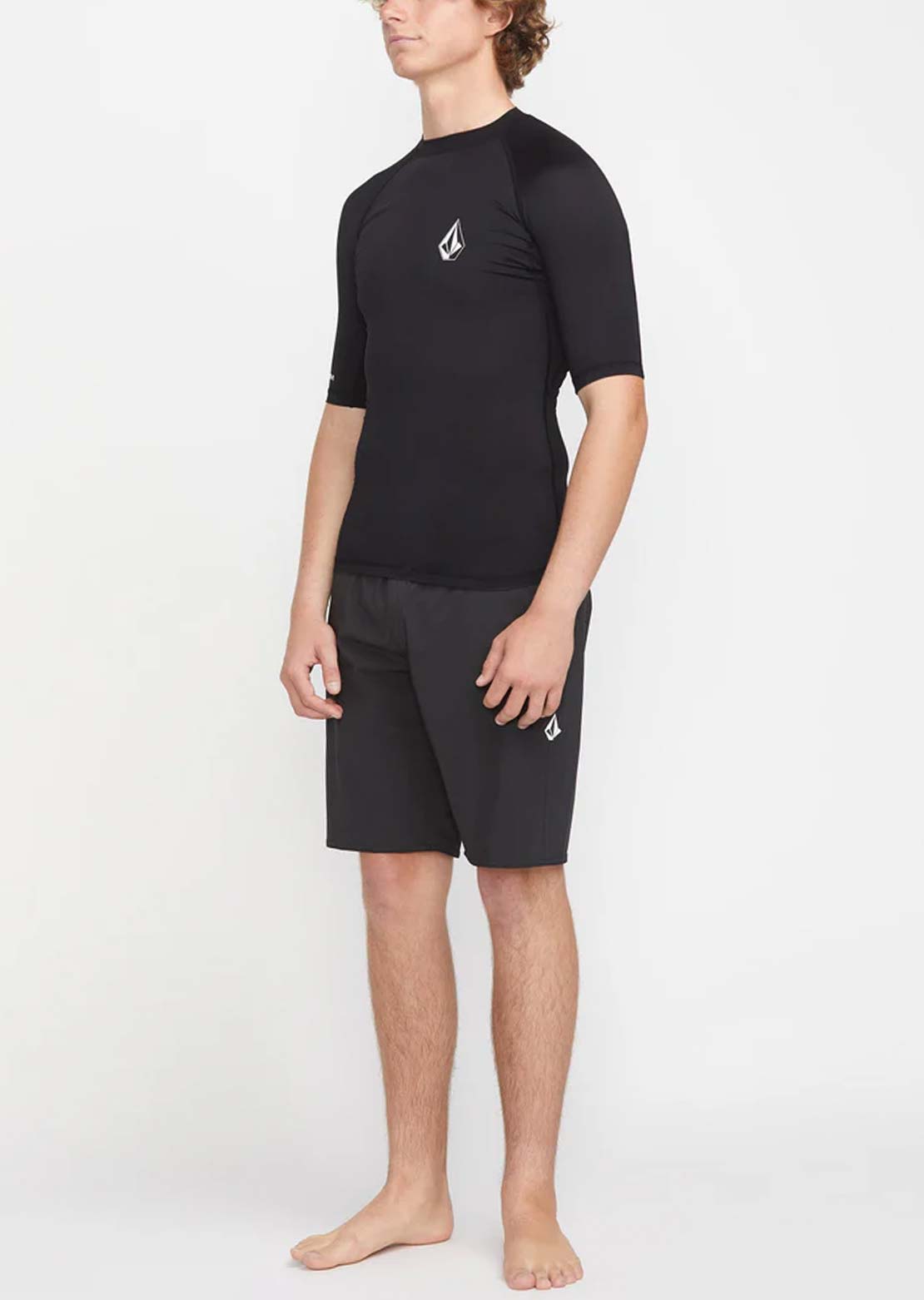 Volcom Men's Lido Rashguard Black