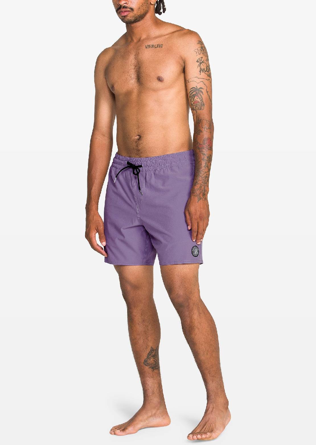 Volcom Men's Lido Solid Trunk 16 Shorts Violet