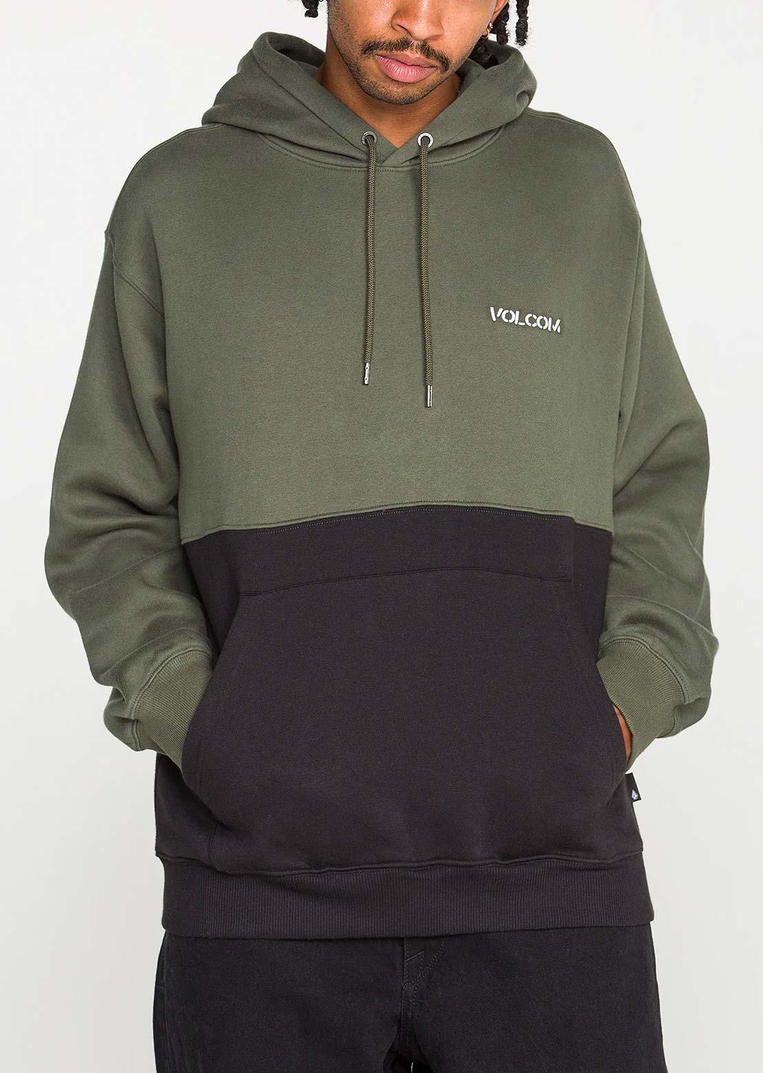 Volcom Men's Long Division Pullover Hood Climbing Ivy