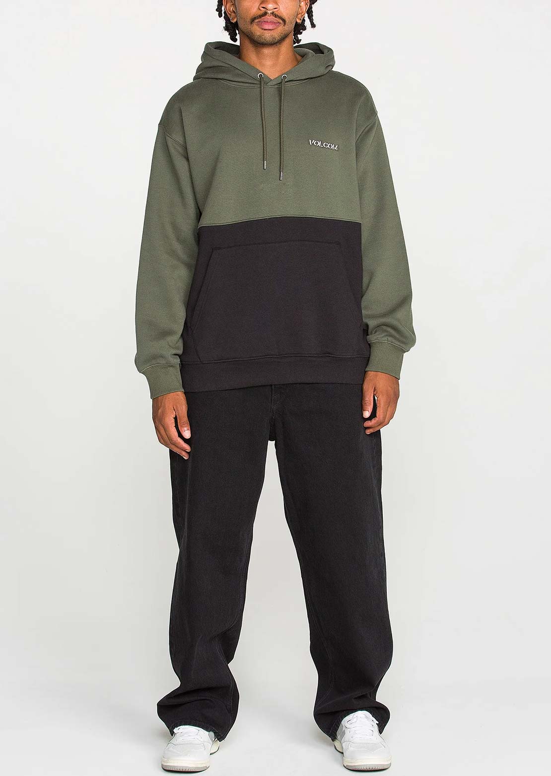 Volcom Men's Long Division Pullover Hood Climbing Ivy