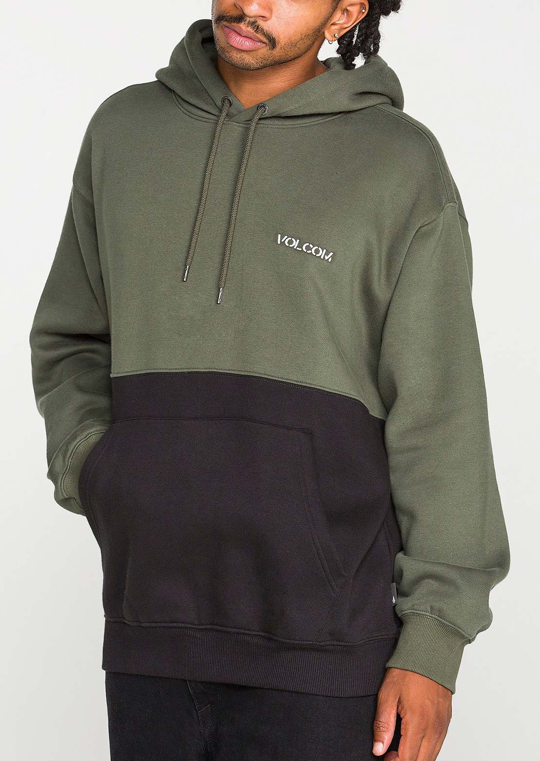Volcom Men's Long Division Pullover Hood Climbing Ivy