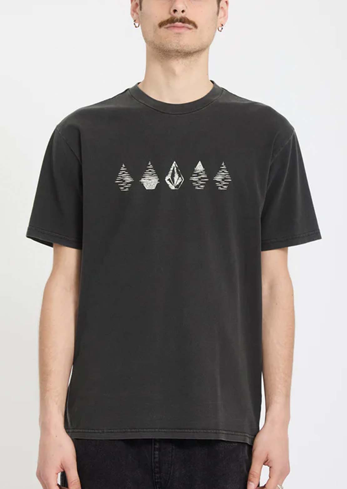 Volcom Men's Lunar Phases T-Shirt Black