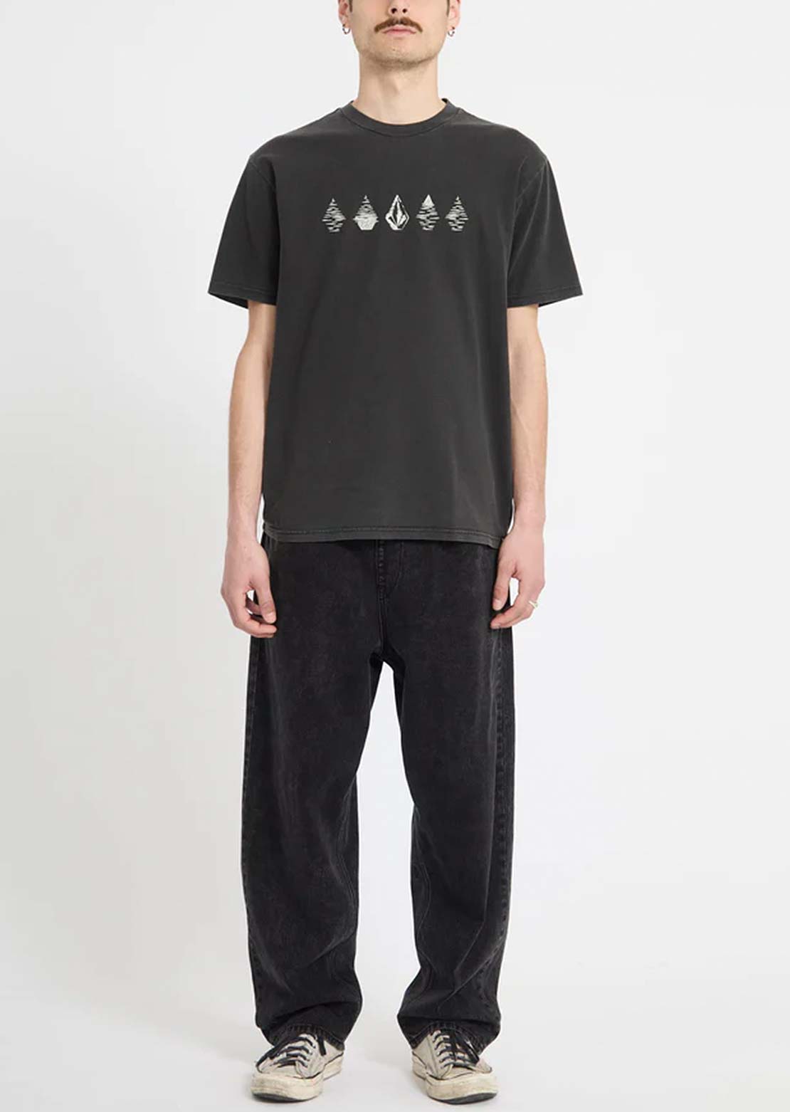 Volcom Men's Lunar Phases T-Shirt Black