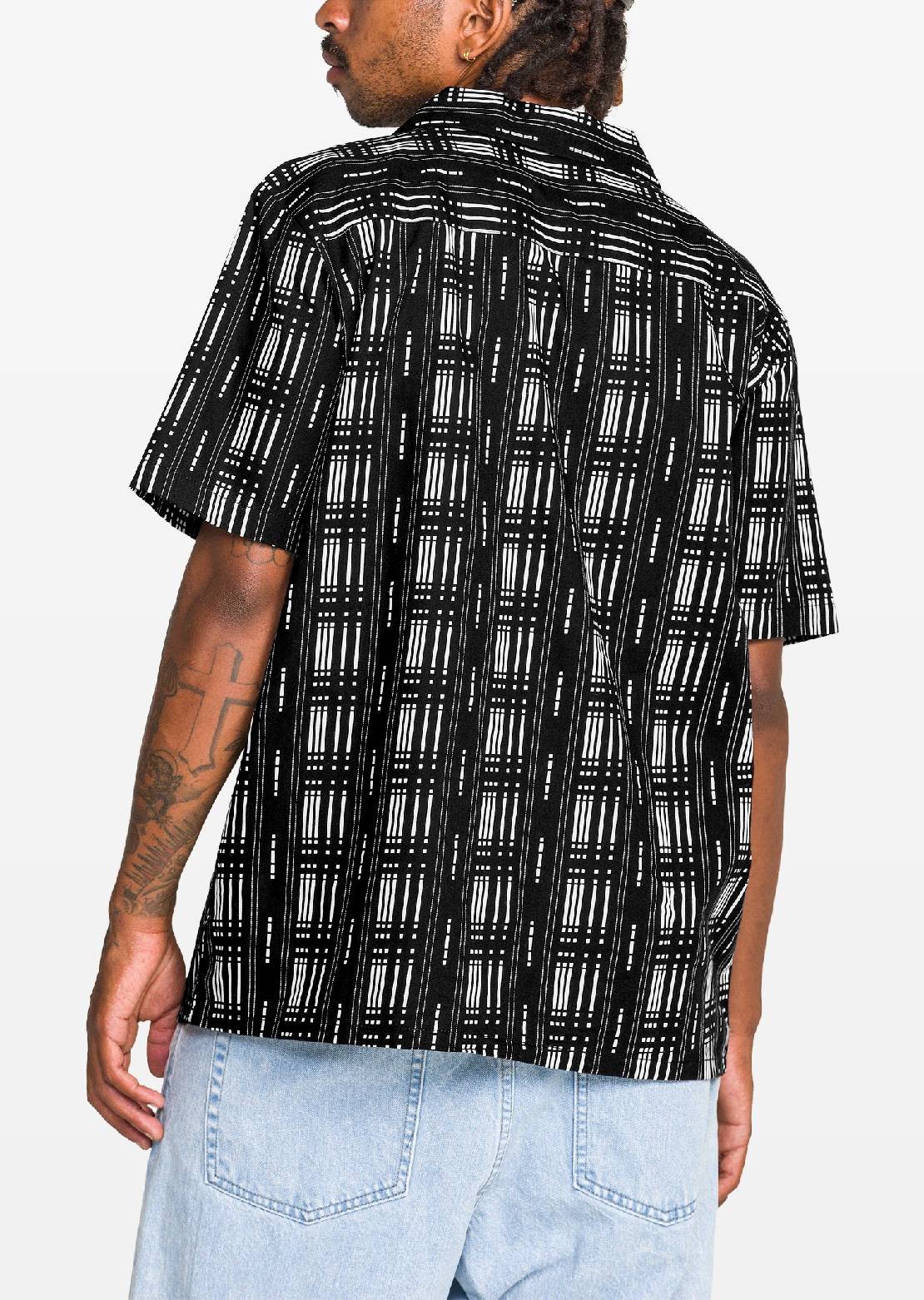 Volcom Men's Macros Button Up Shirt Black