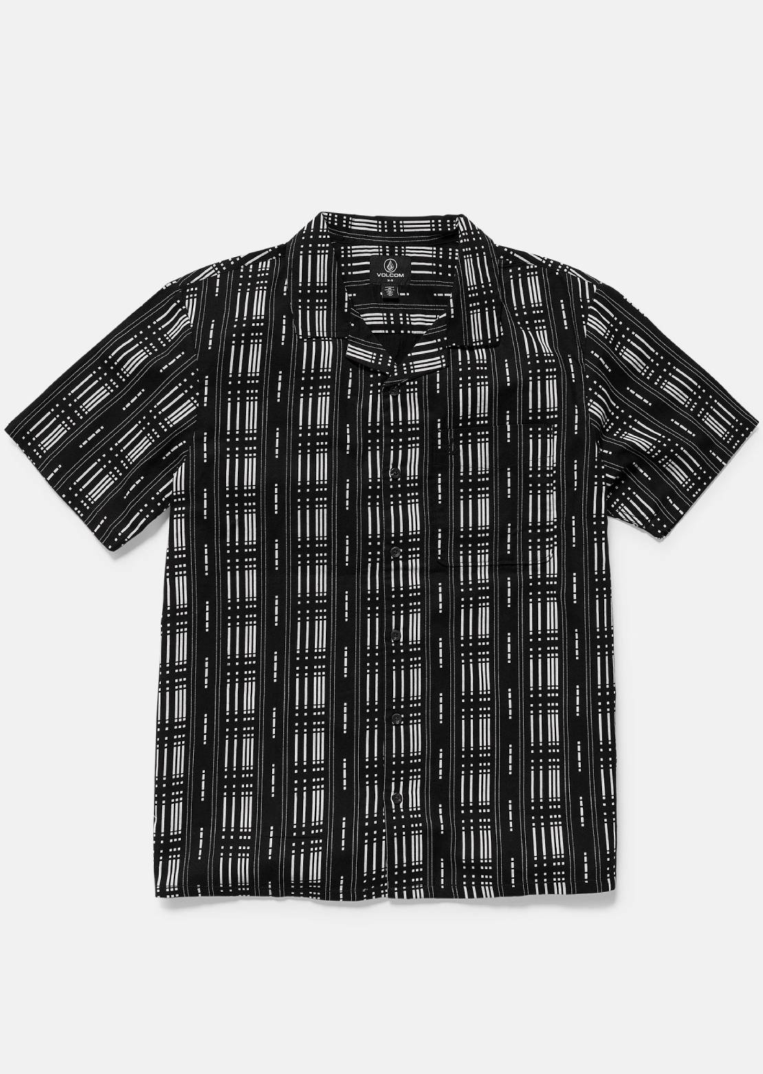 Volcom Men's Macros Button Up Shirt Black