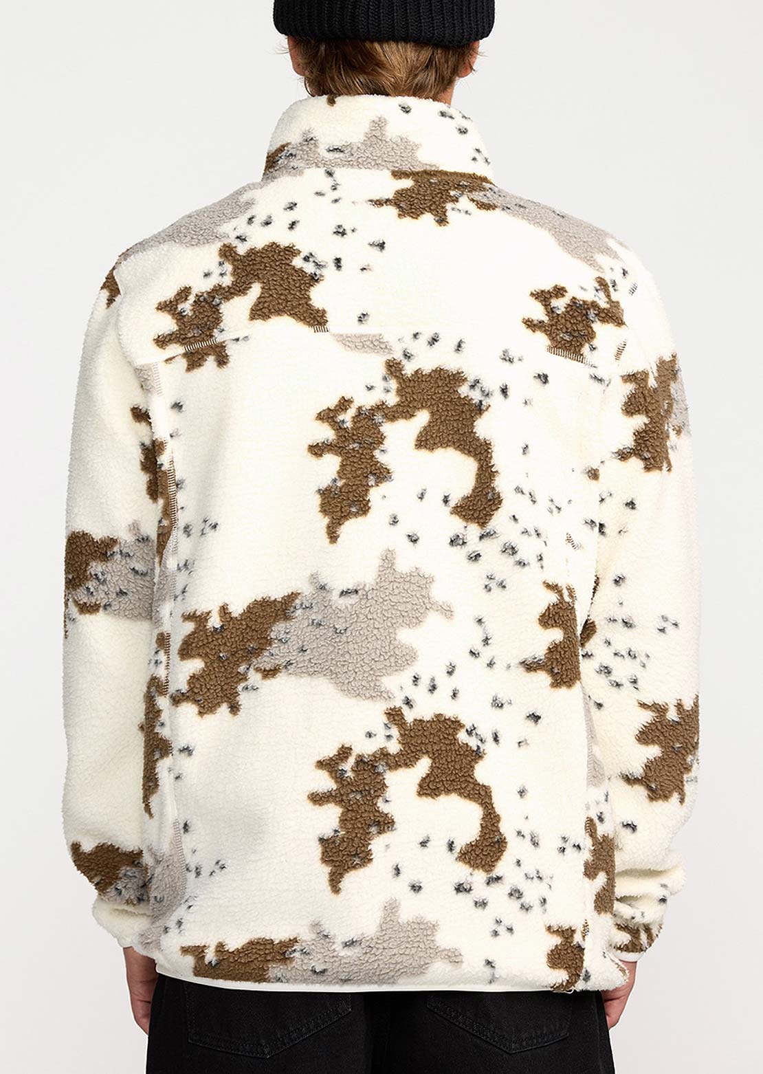 Volcom Men's Nelson Sherpa Full-Zip Fleece White
