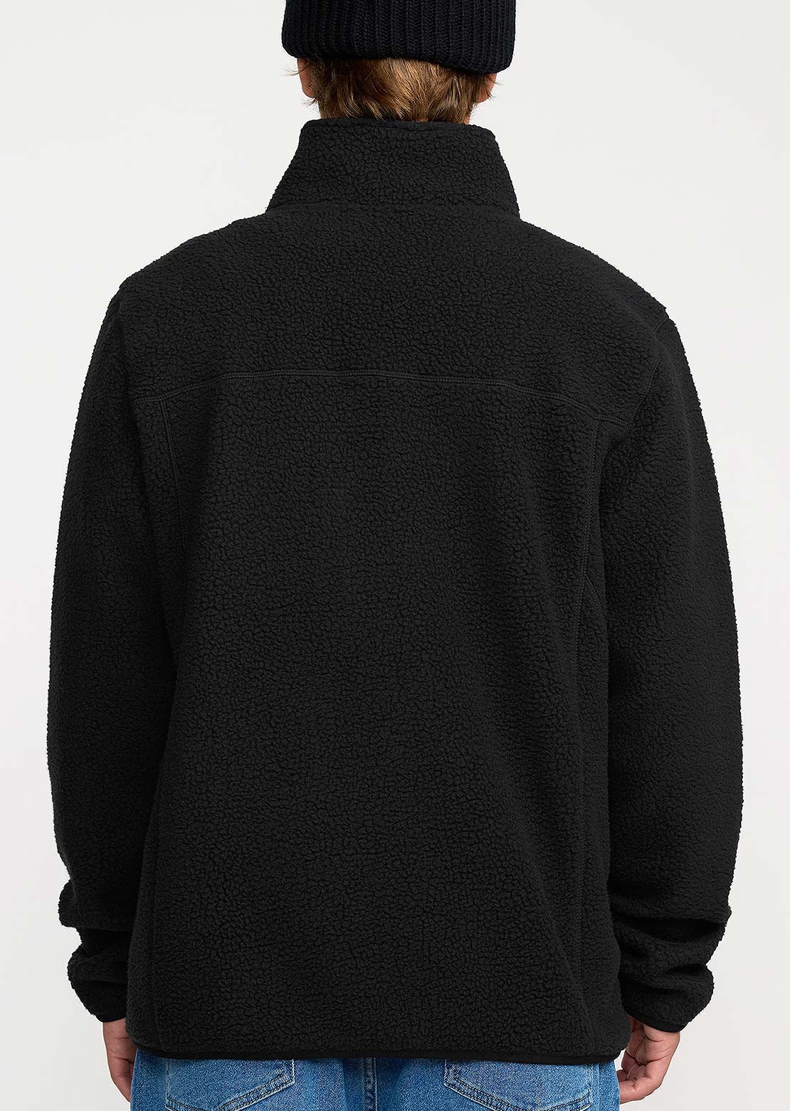 Volcom Men's Nelson Sherpa Full-Zip Fleece Black