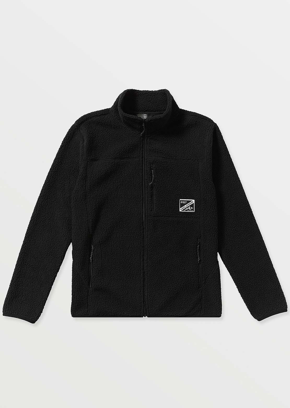 Volcom Men's Nelson Sherpa Full-Zip Fleece Black