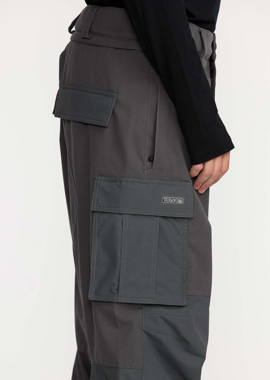 Volcom Men's Nwrk Baggy Pants Dark Grey
