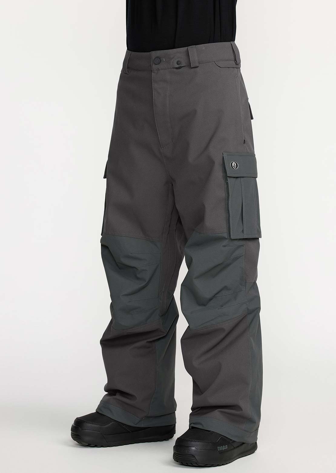 Volcom Men's Nwrk Baggy Pants Dark Grey