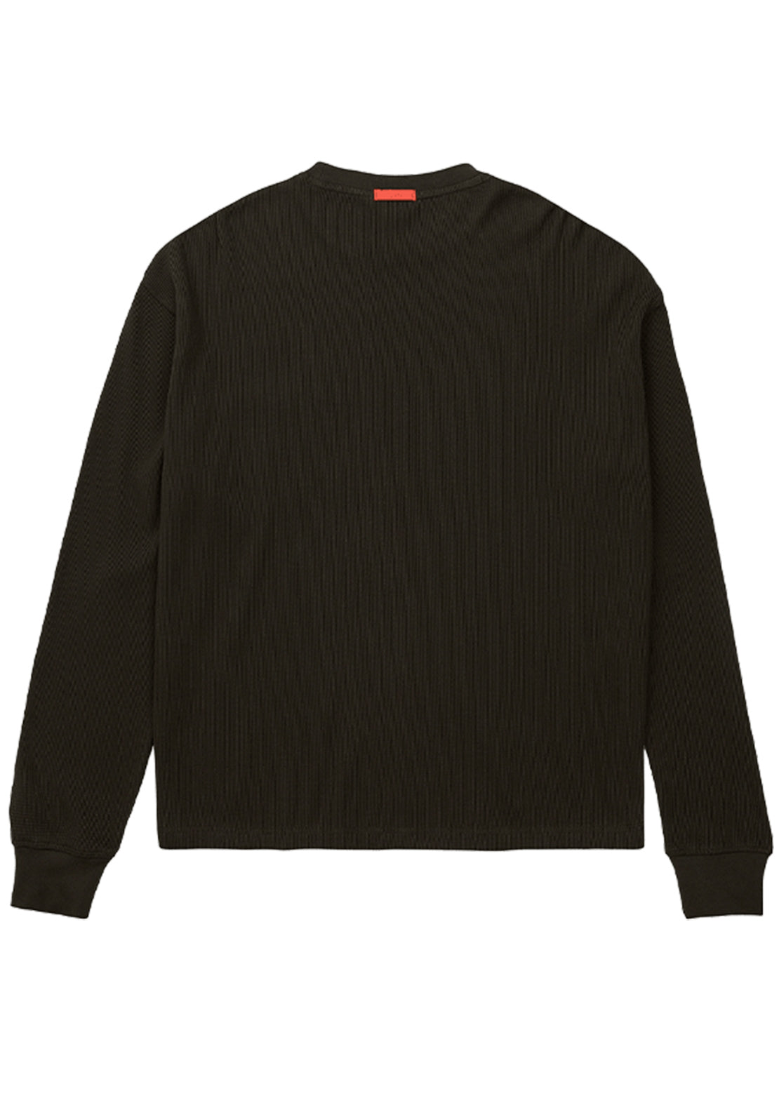 Volcom Men's Overtime Workwear Thermal Long Sleeve Rinsed Black