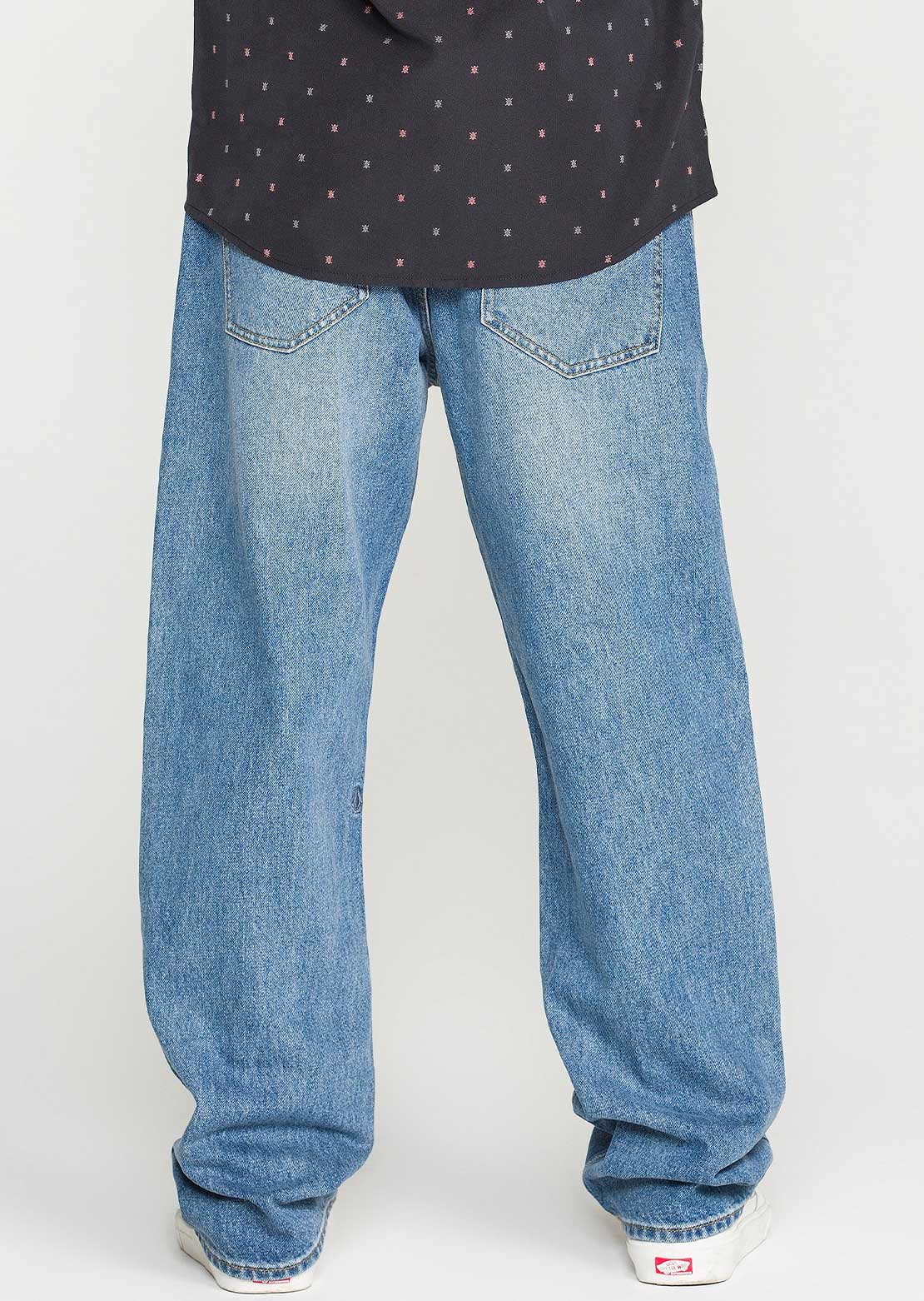 Volcom Men's Pipe Dreams Denim Pants Euro Light Blue