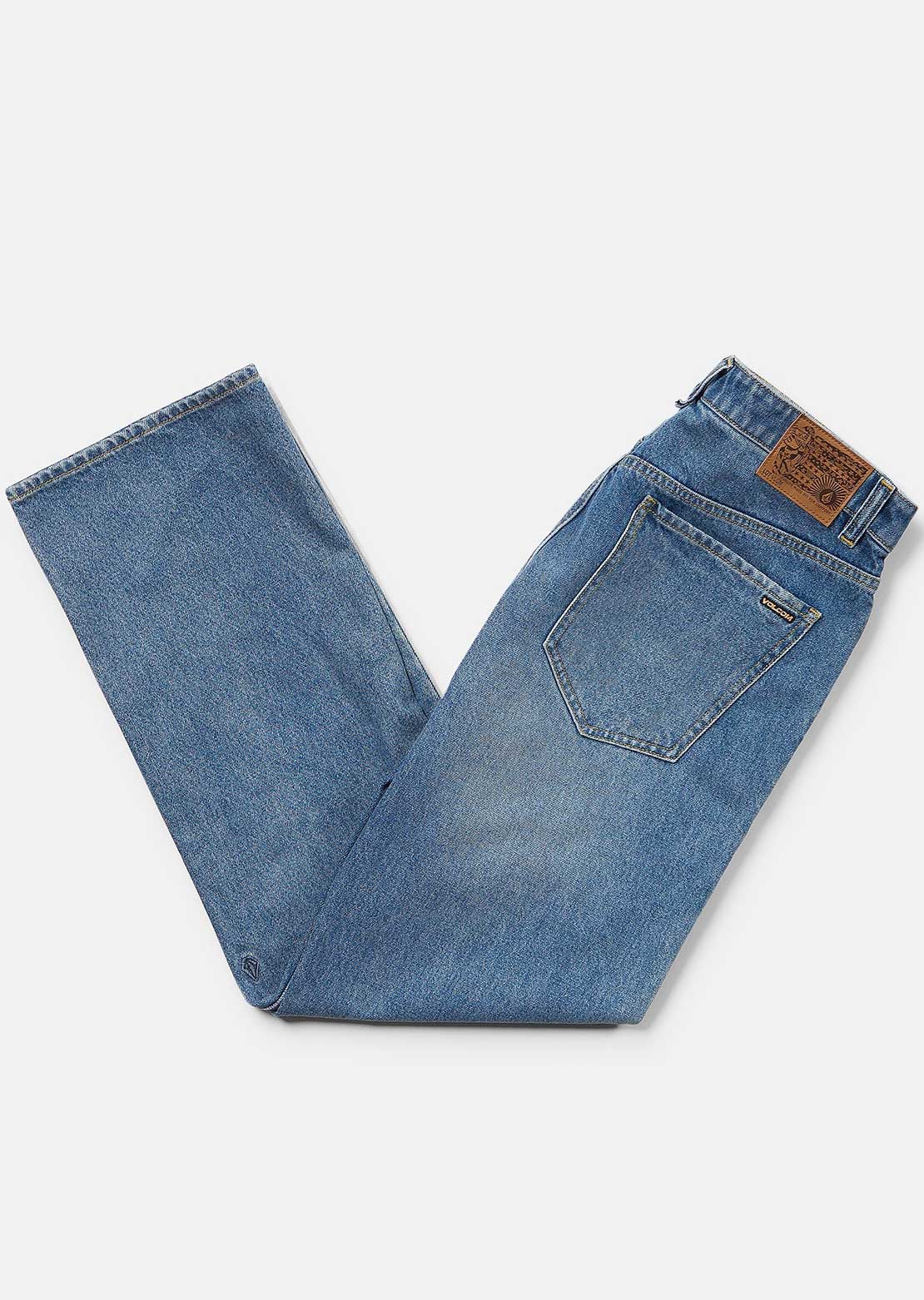 Volcom Men's Pipe Dreams Denim Pants Euro Light Blue
