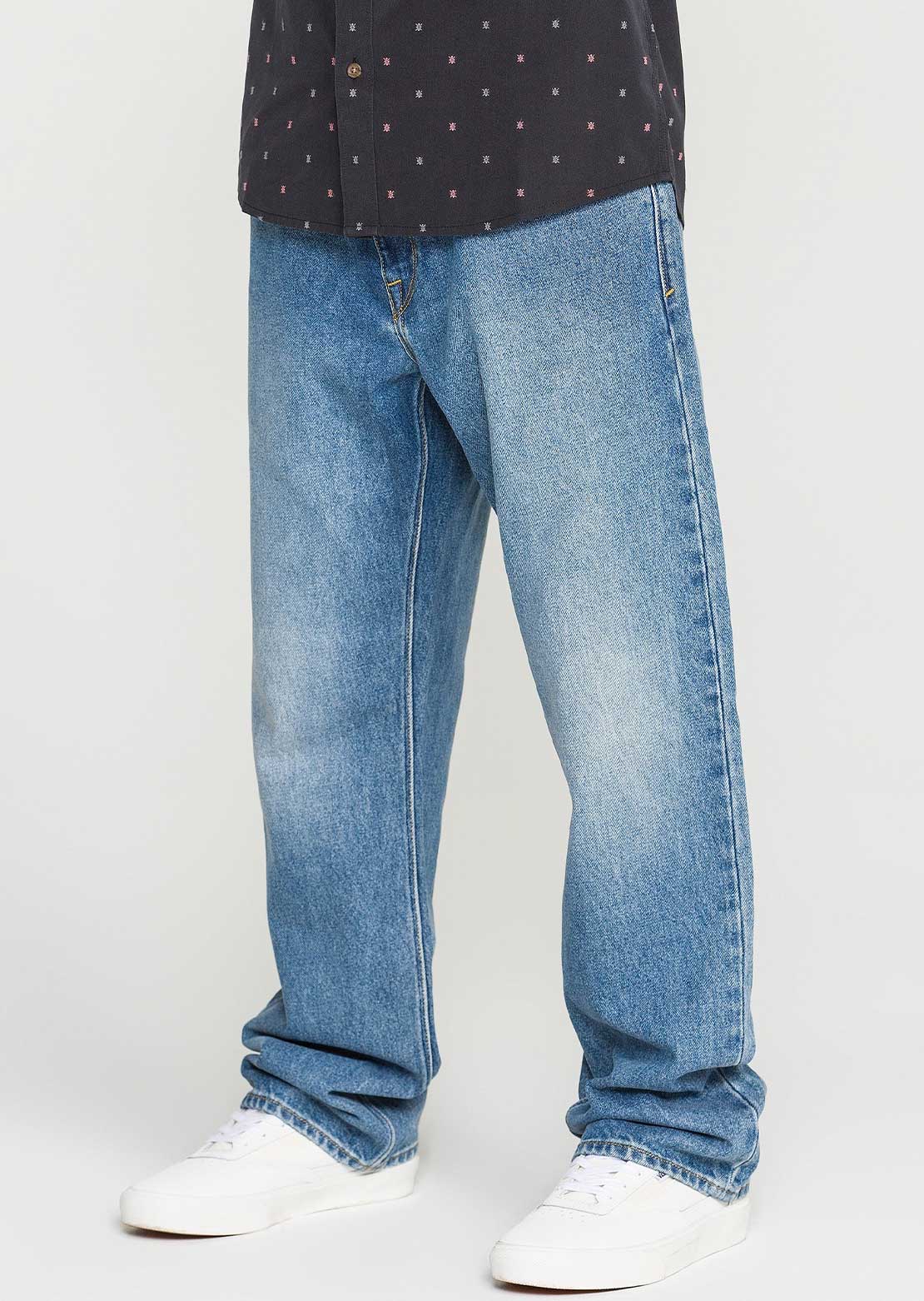 Volcom Men's Pipe Dreams Denim Pants Euro Light Blue