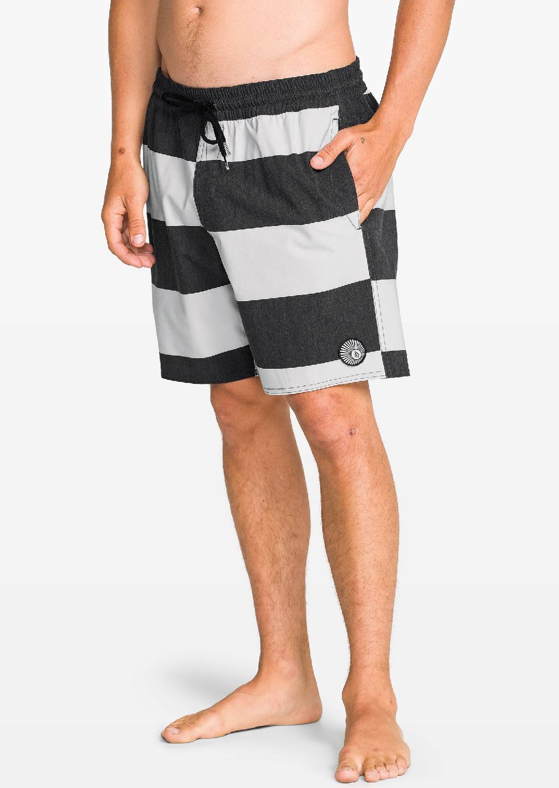 Volcom Men's Psyche Cotton Trunk 17 Shorts Black
