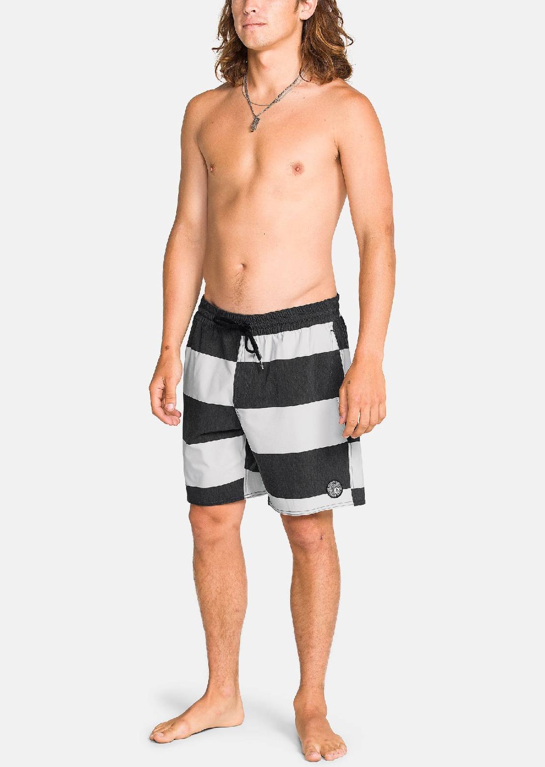 Volcom Men's Psyche Cotton Trunk 17 Shorts Black