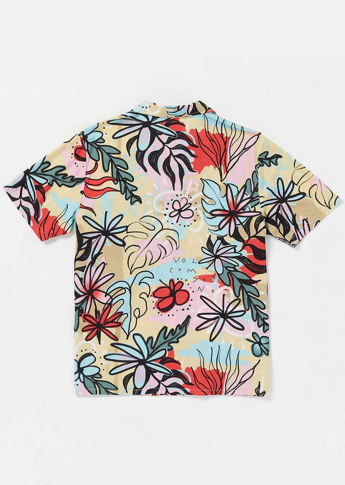 Volcom Men&#39;s Purestone SS Button Up Shirt Fog