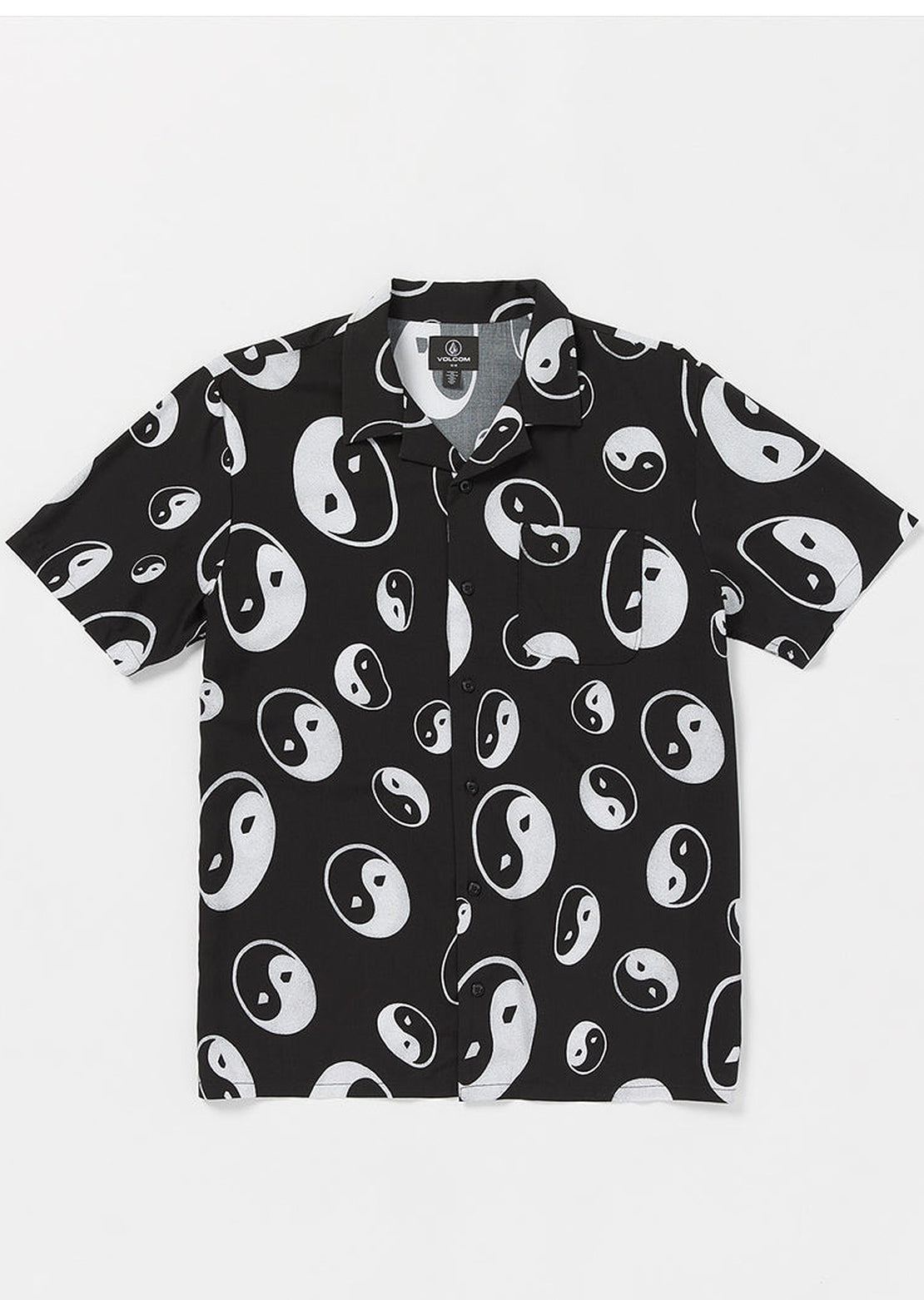 Volcom Men's Purestone SS Button Up Shirt Black