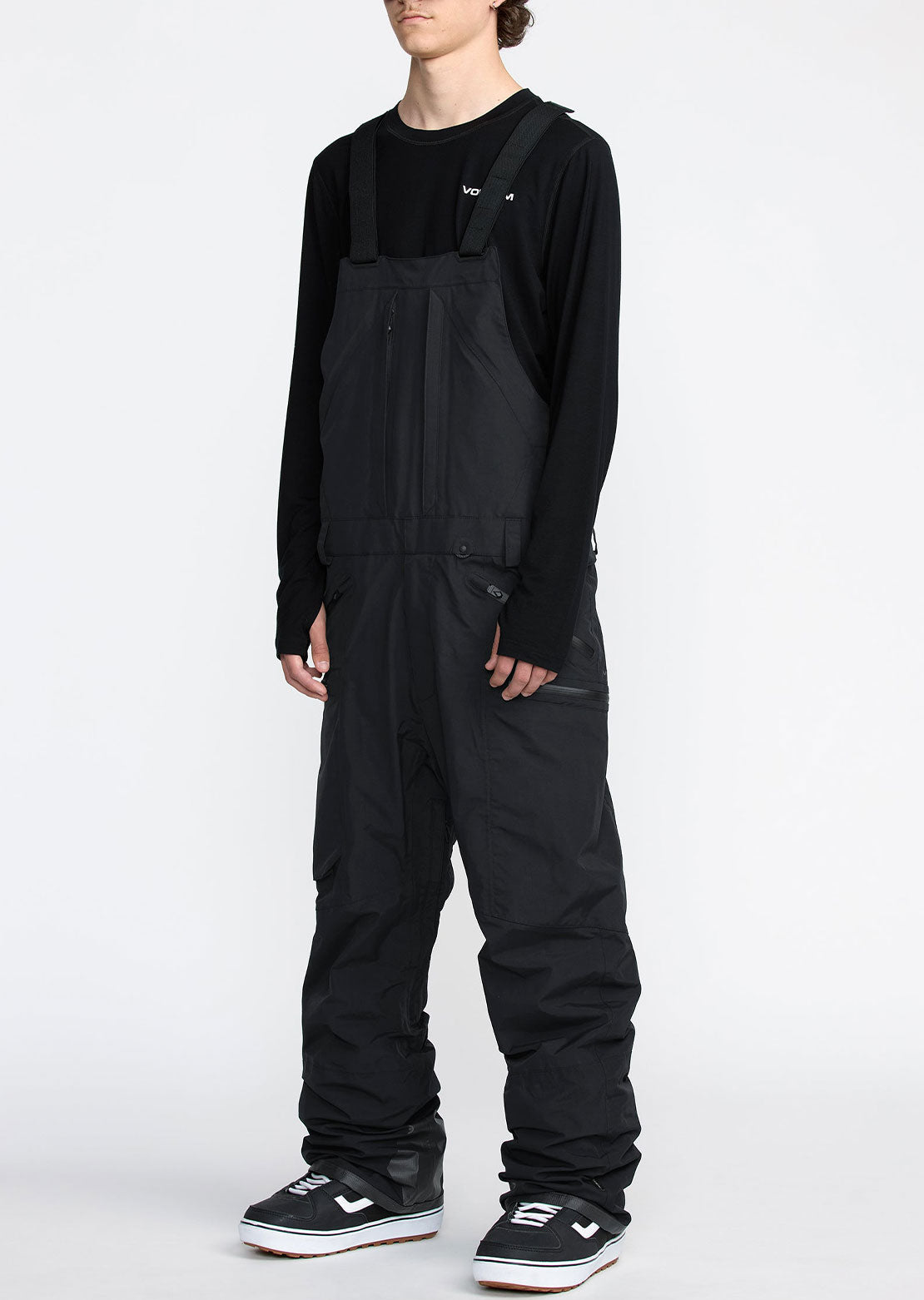 Volcom Men's Rain GORE-TEX Bib Overall Pants Black