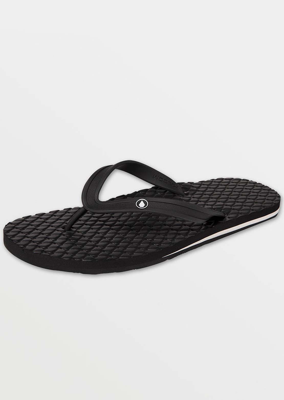 Volcom Men's Recliner Leather Sandal Black