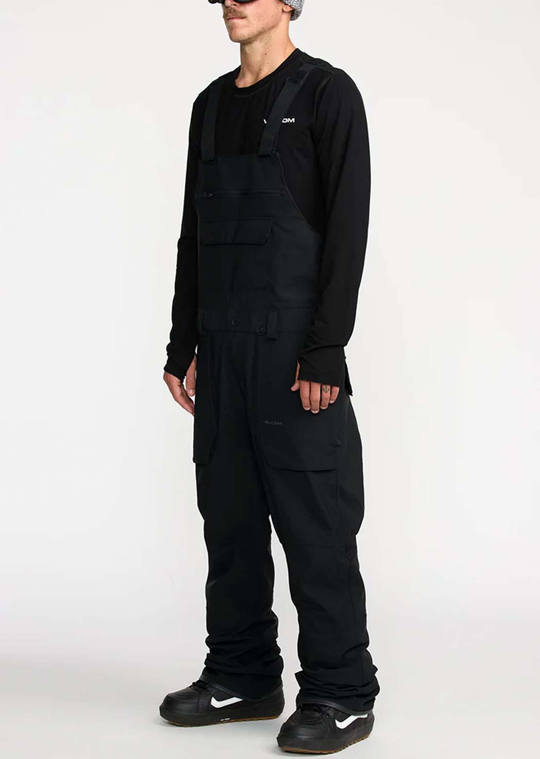 Volcom Men's Roan Bib Overall Pants Black