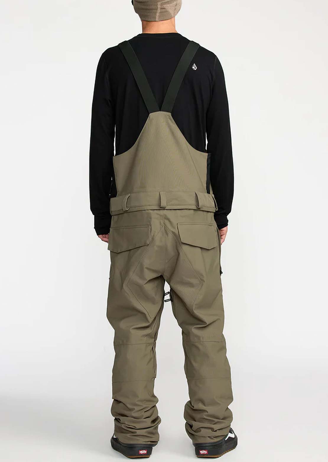 Volcom Men's Roan Bib Overall Pants Military