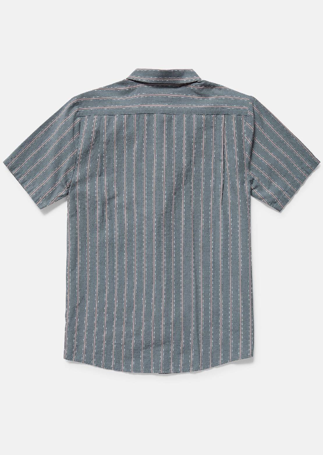 Volcom Men's Sato Stripe Button Up Shirt Tradewinds
