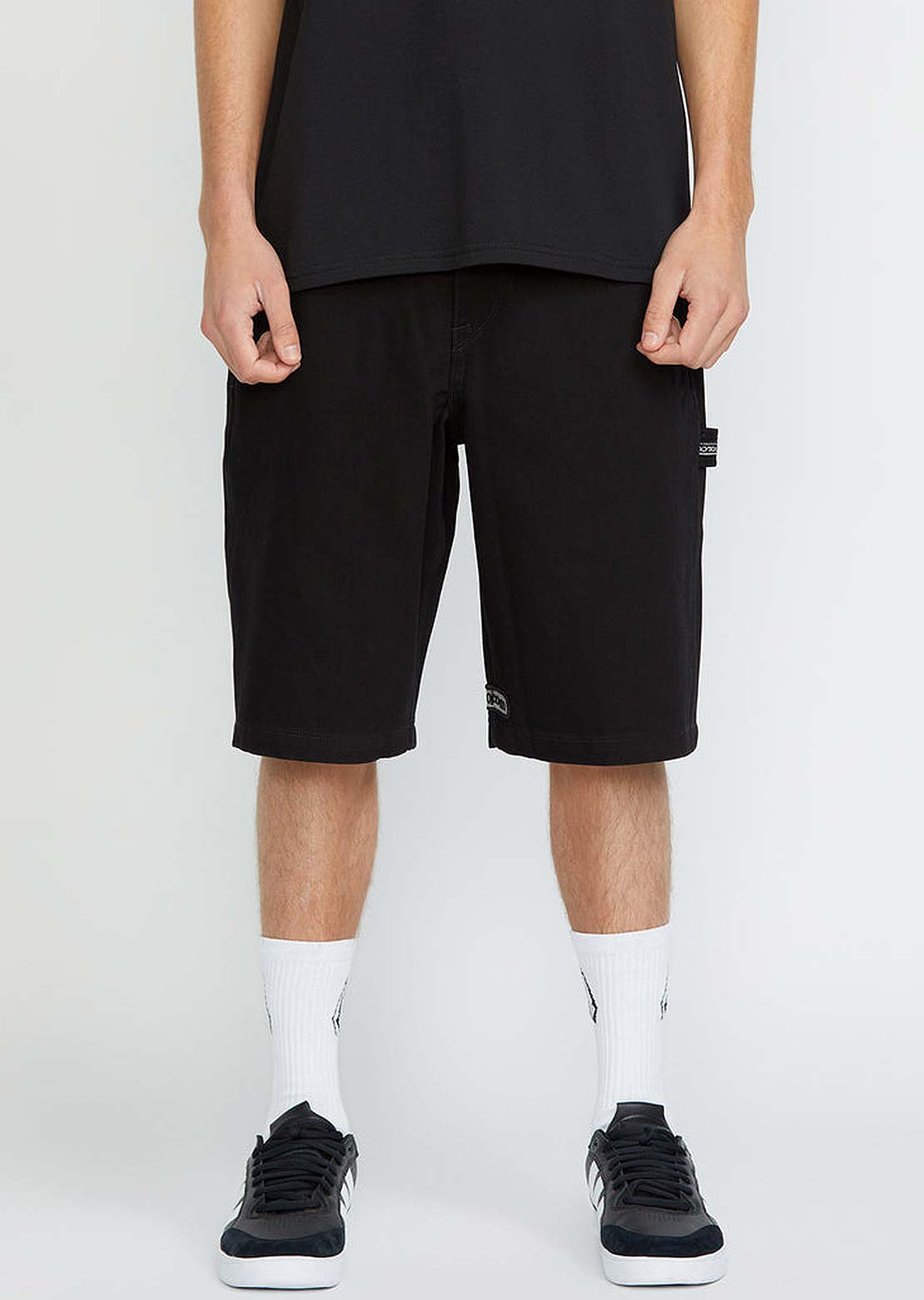 Volcom Men's Sawhorse Denim Shorts Black