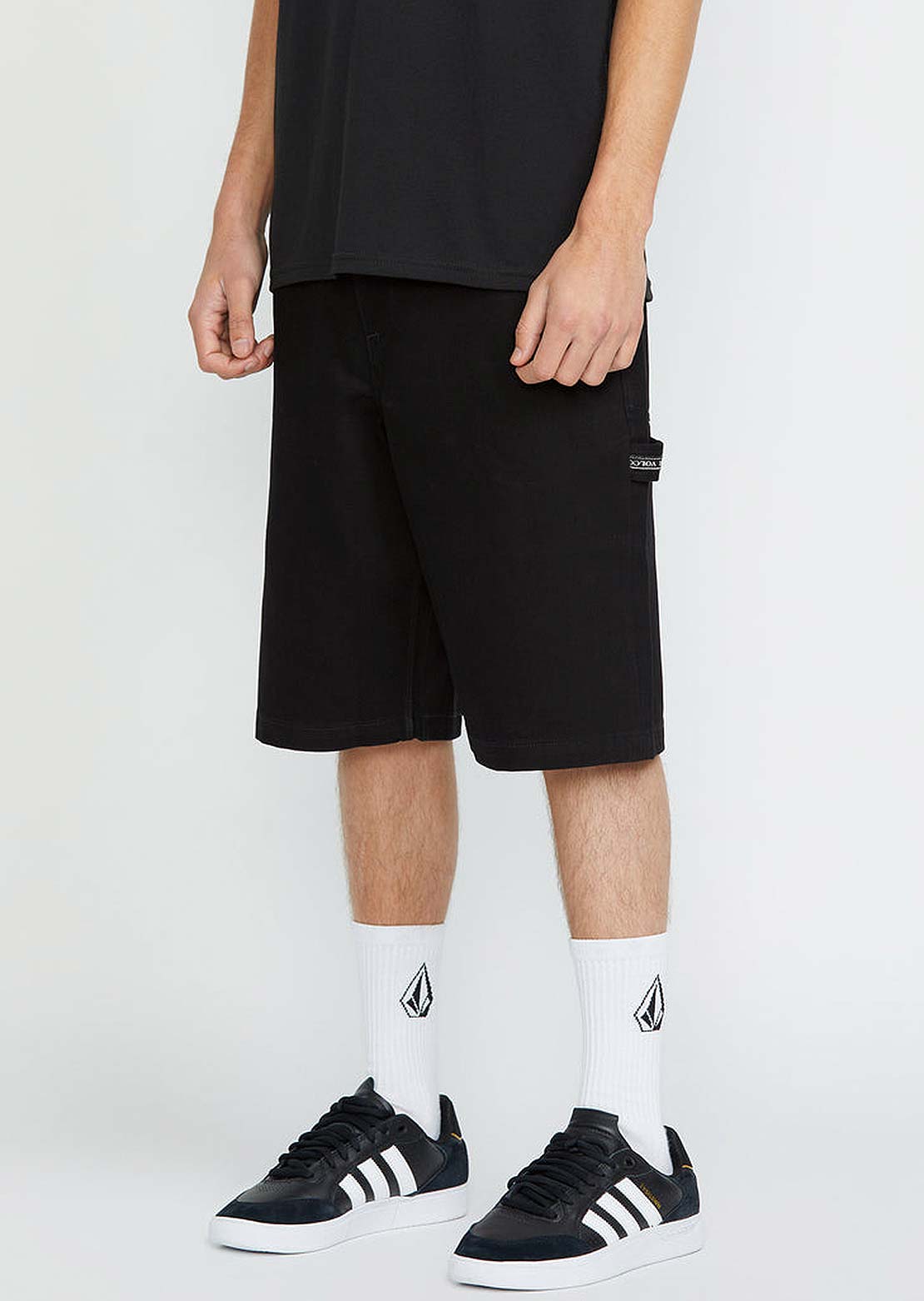 Volcom Men's Sawhorse Denim Shorts Black