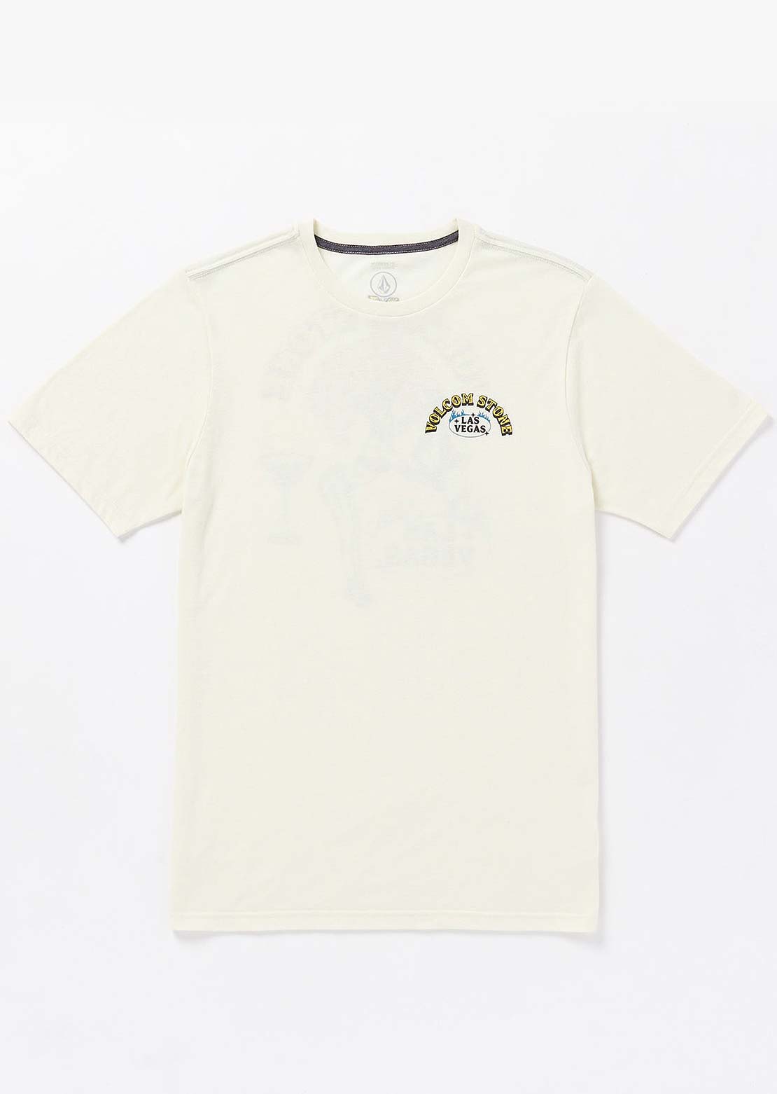Volcom Men&#39;s Showgirl SS T-Shirt Off White Heather