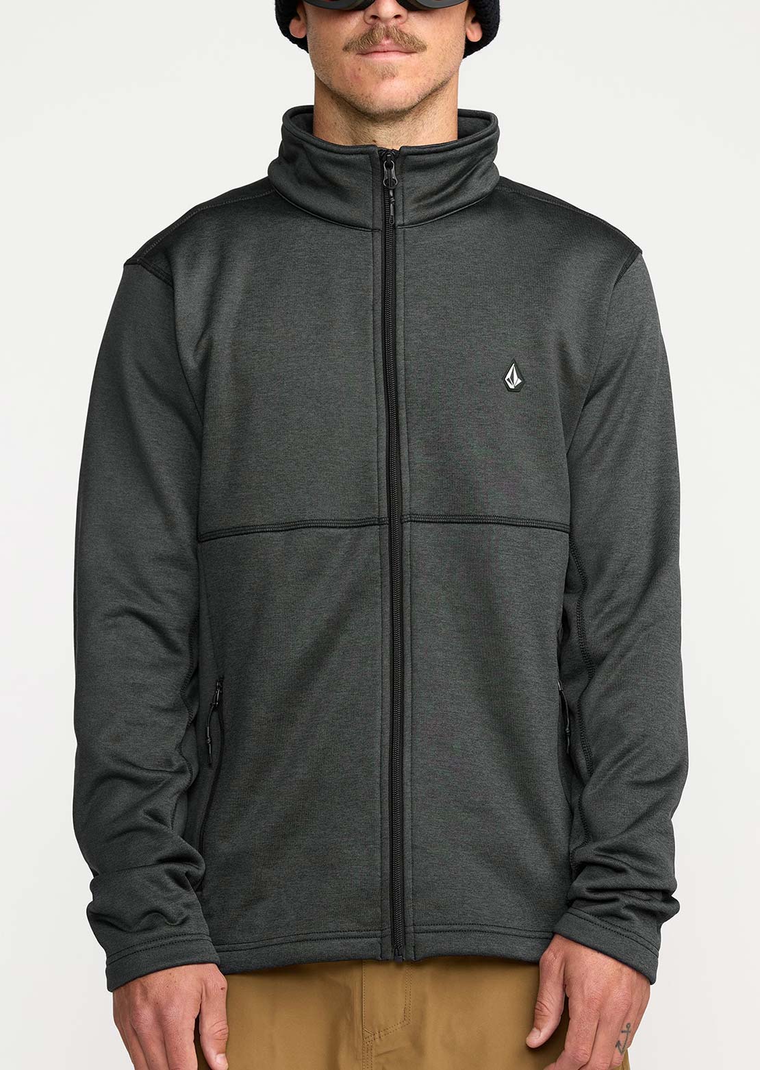 Volcom Men's Snowbound Fleece Full Zip Jacket Black