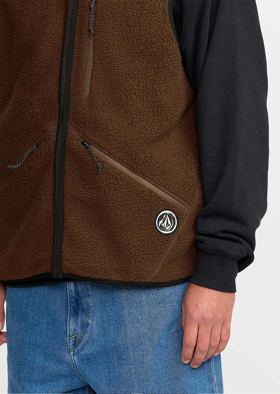 Volcom Men's Snowdrift Vest Brown