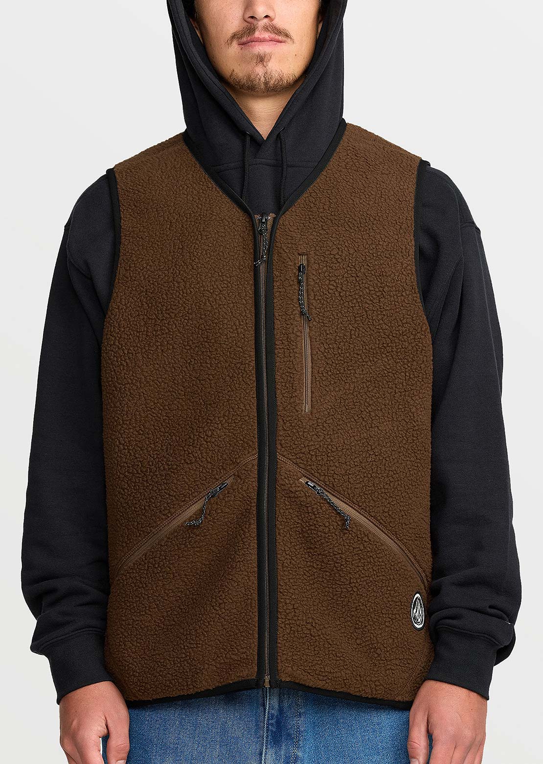 Volcom Men's Snowdrift Vest Brown