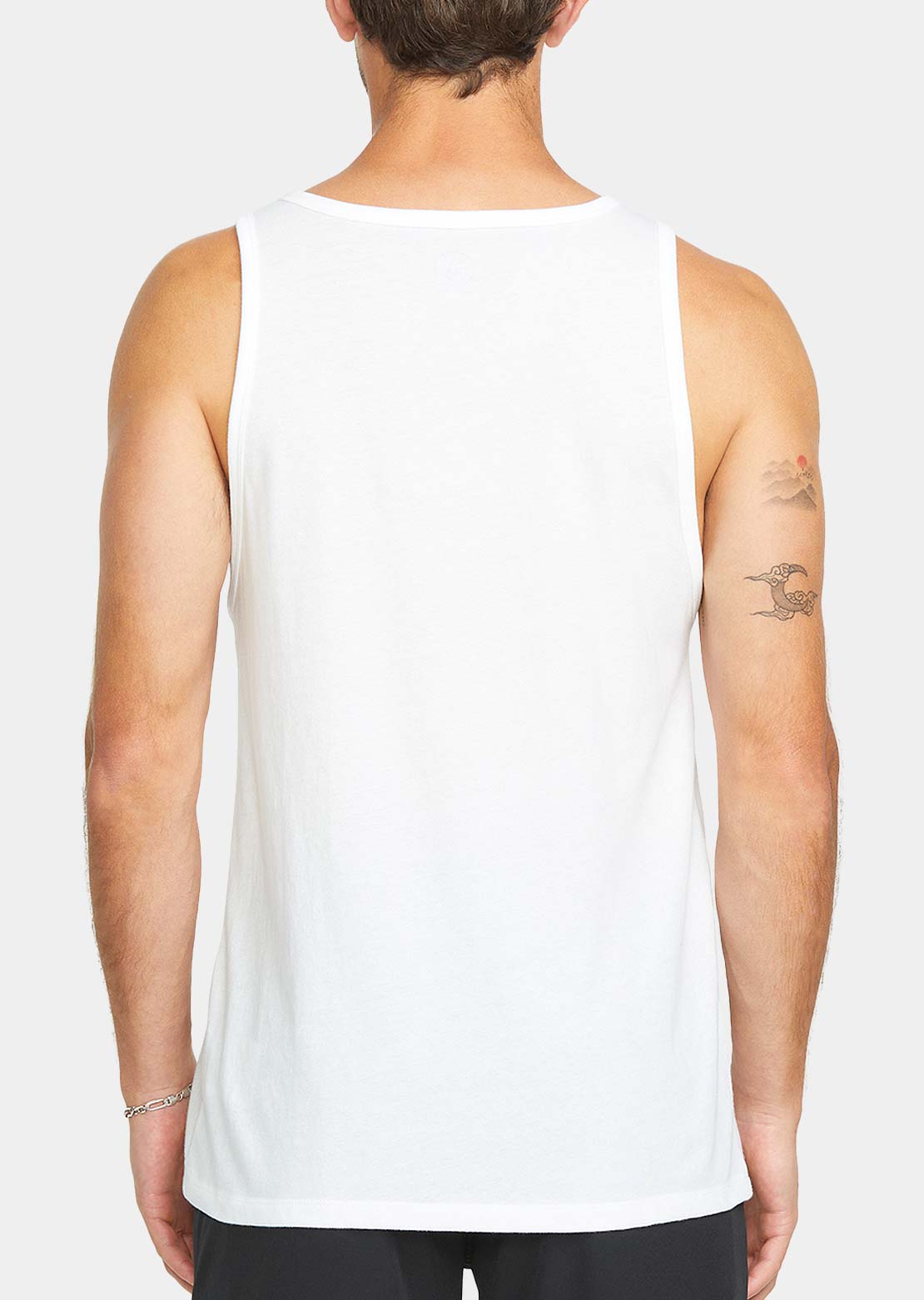 Volcom Men's Solid Heather Tank White