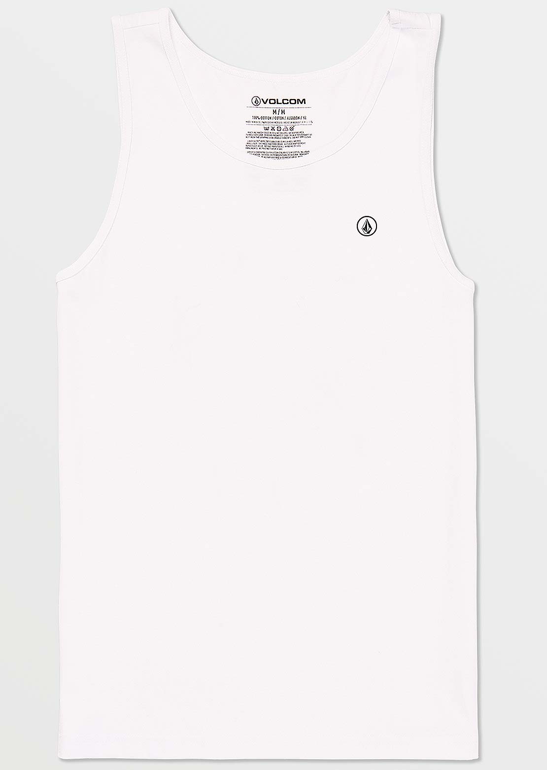 Volcom Men's Solid Heather Tank White