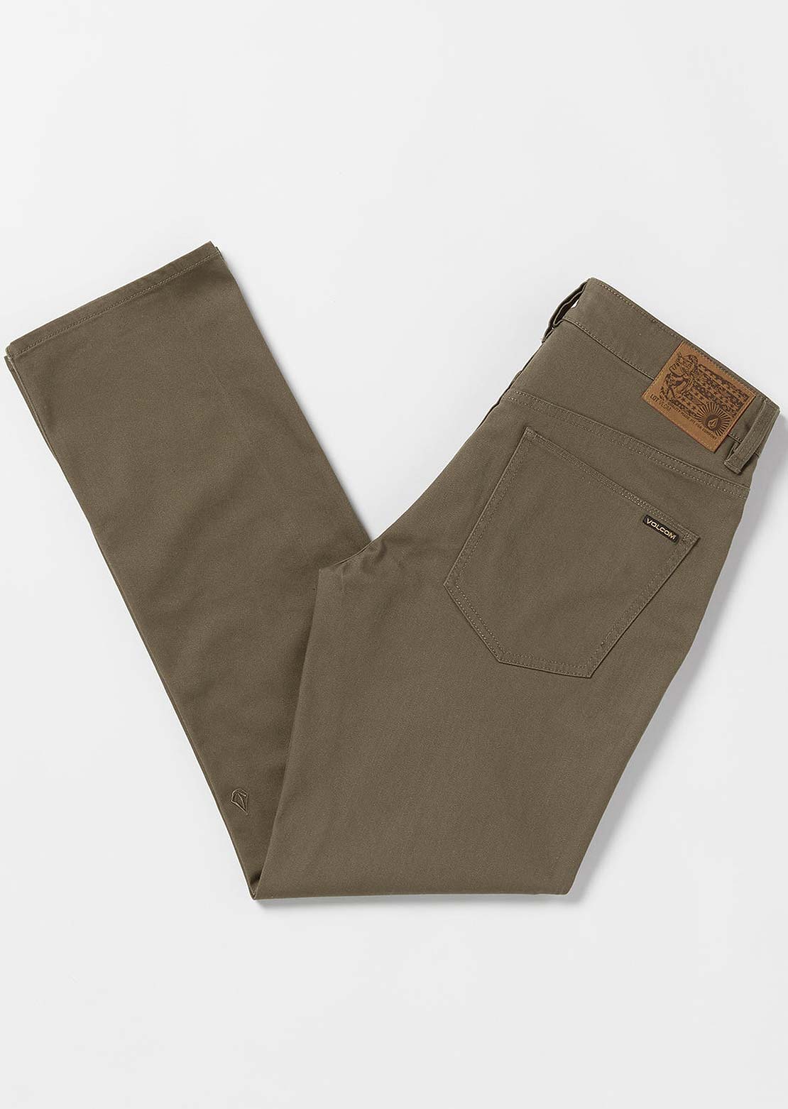 Volcom Men&#39;s Solver 5 Pocket Slub Pants Bison
