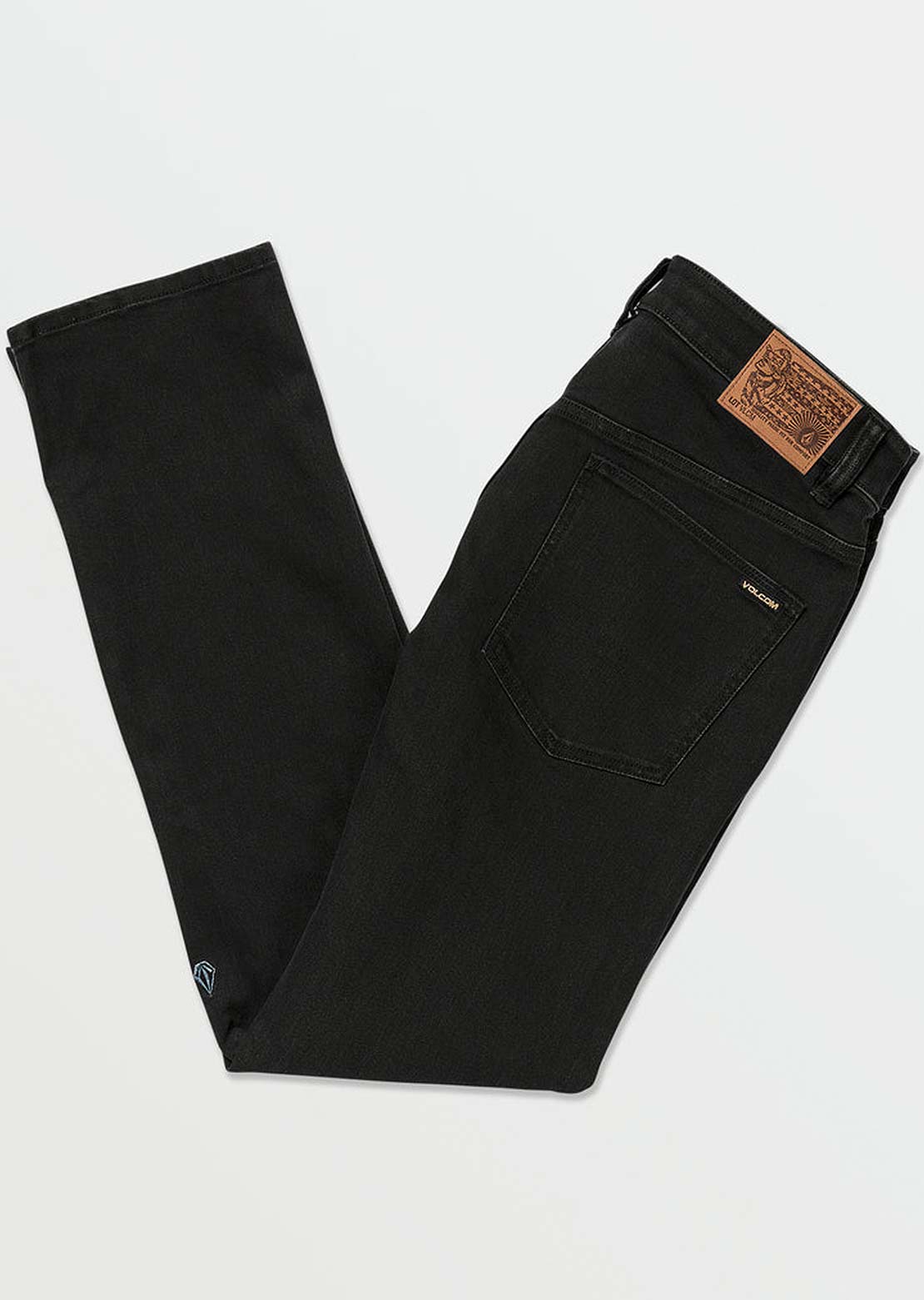 Volcom Men's Solver Denim Pant Black Out