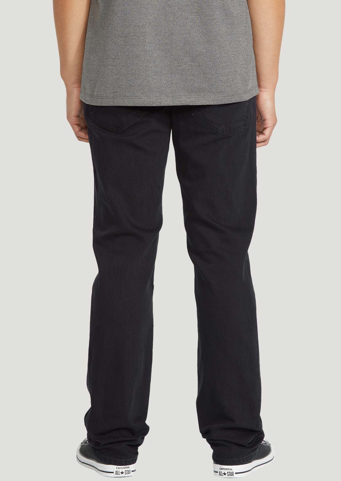 Volcom Men's Solver Denim Pants Black Out