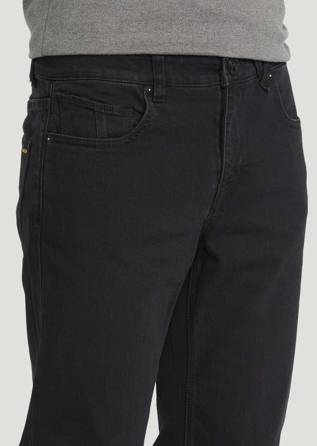 Volcom Men's Solver Denim Pants Black Out