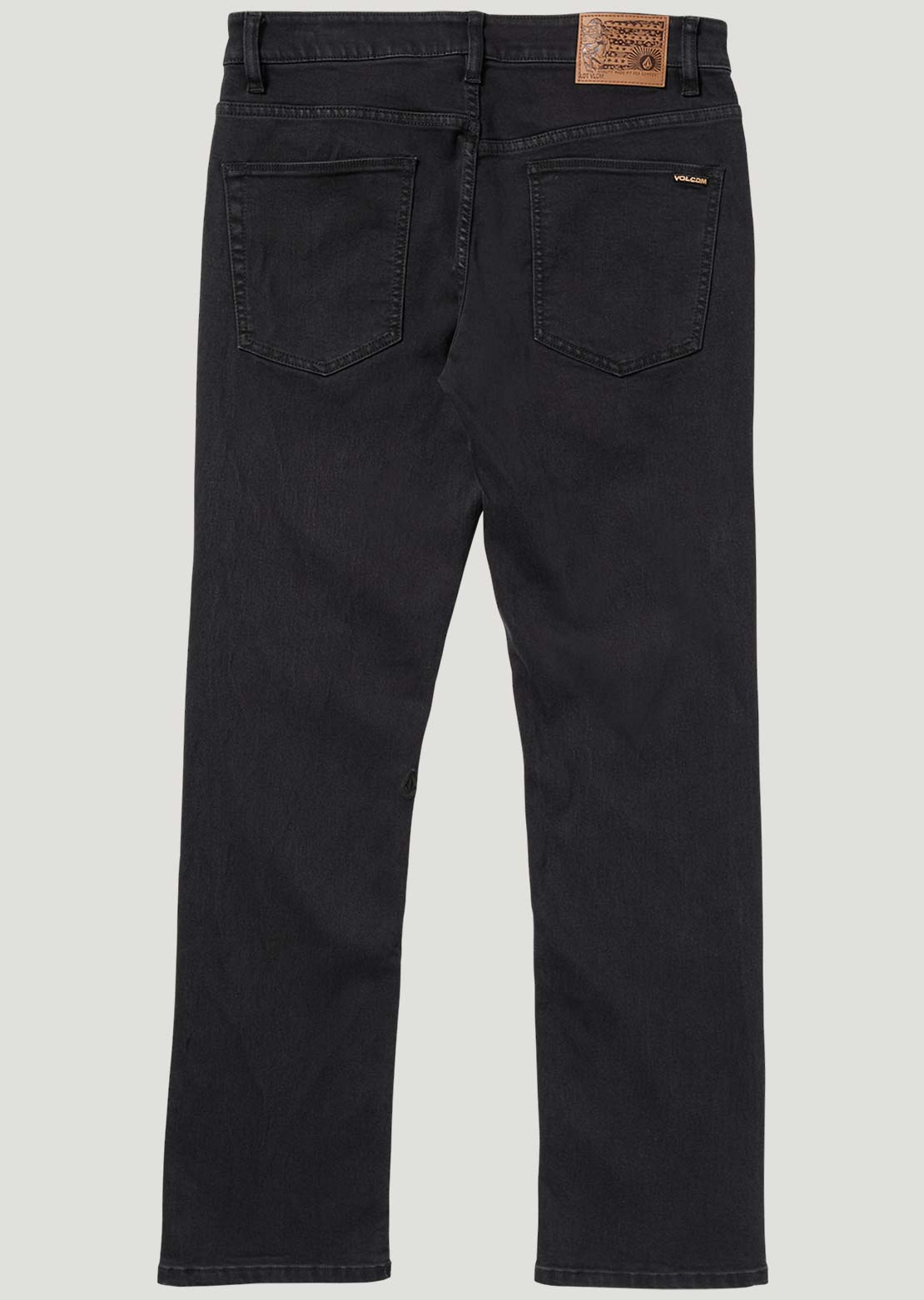 Volcom Men's Solver Denim Pants Black Out