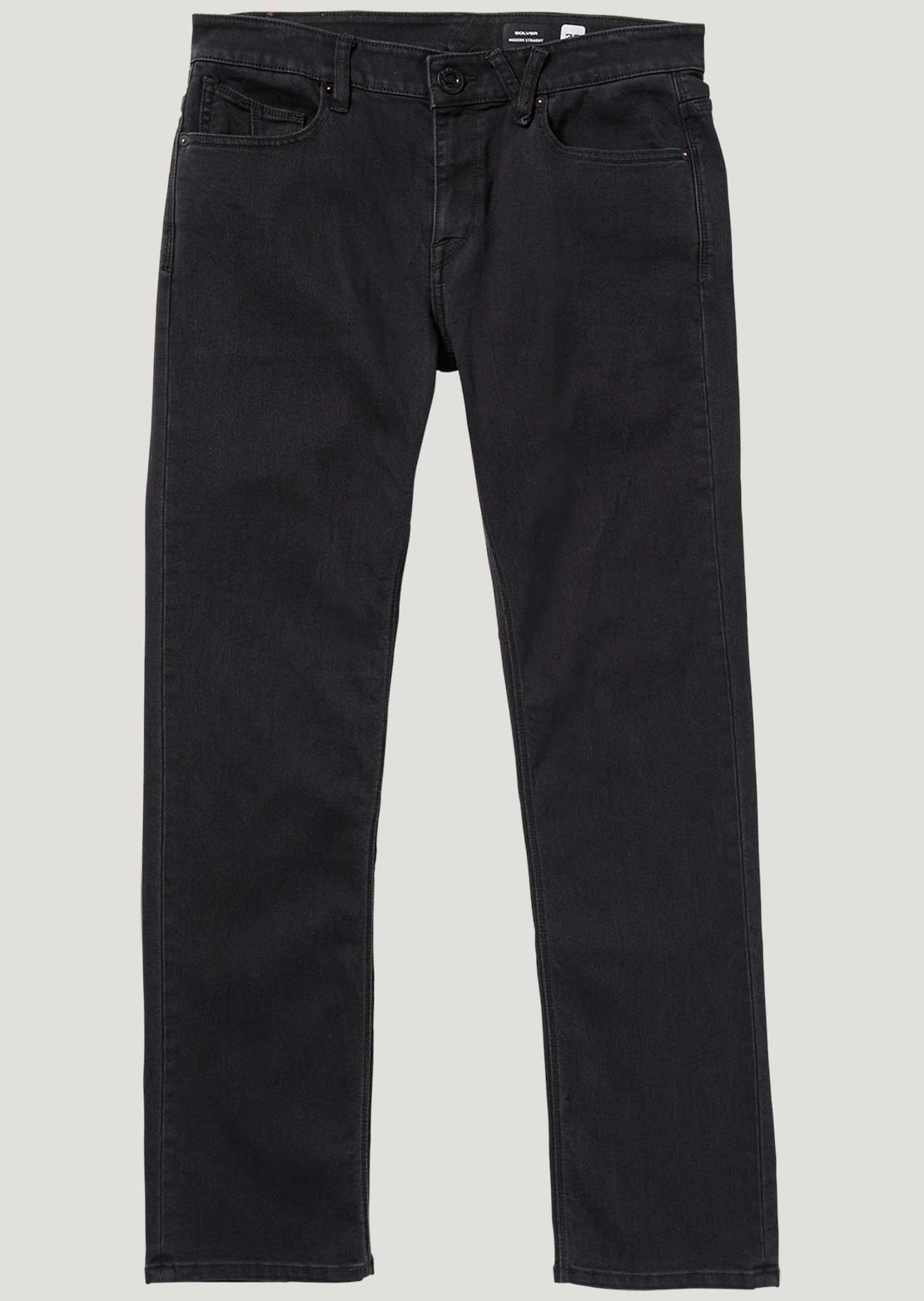 Volcom Men's Solver Denim Pants Black Out
